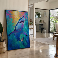 Neon Predator Rises From Depths