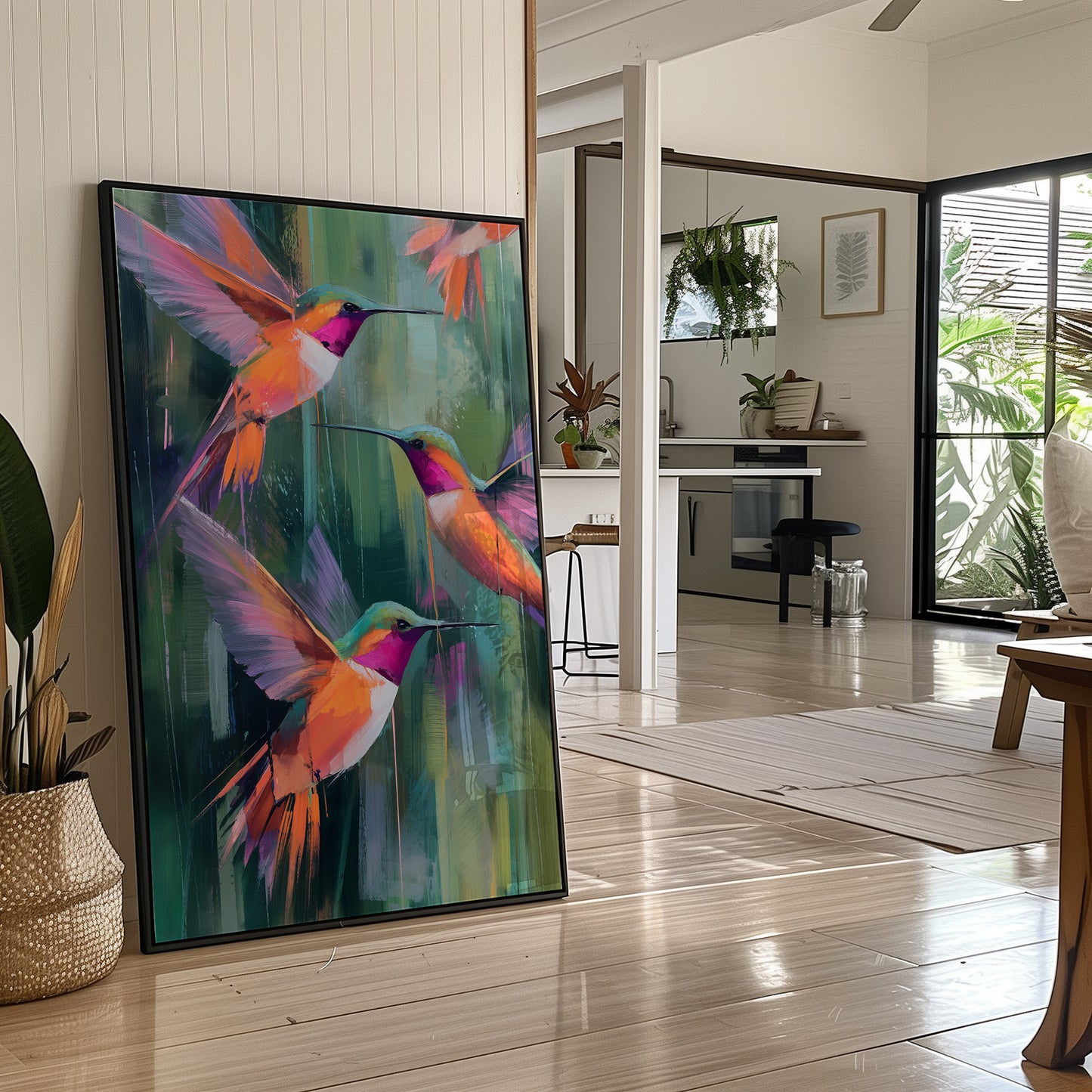 Emerald Symphony of Nectar Seekers