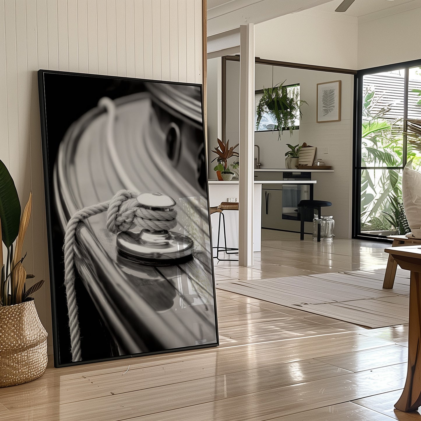 Nautical Whispers in Monochrome