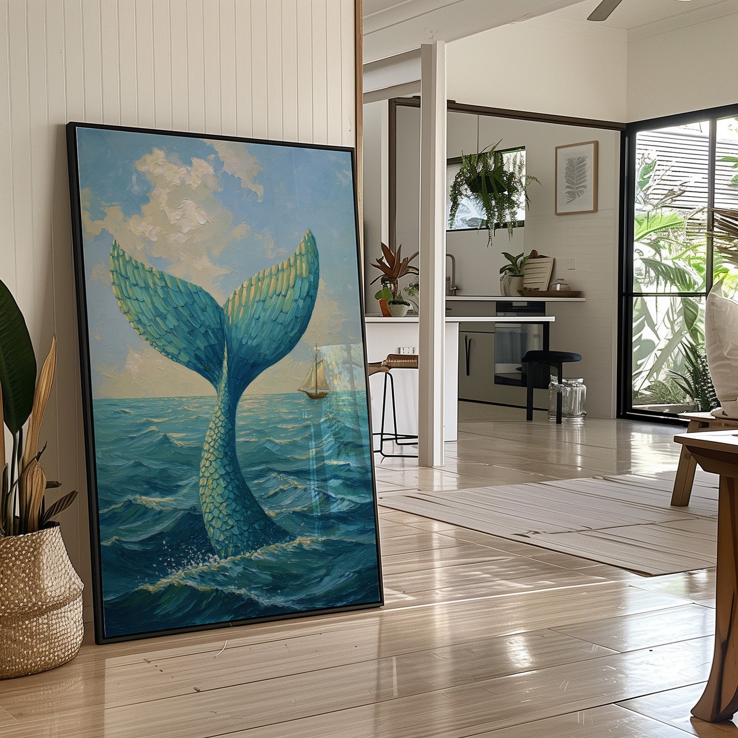 Cerulean Depths Whisper To Distant Sails