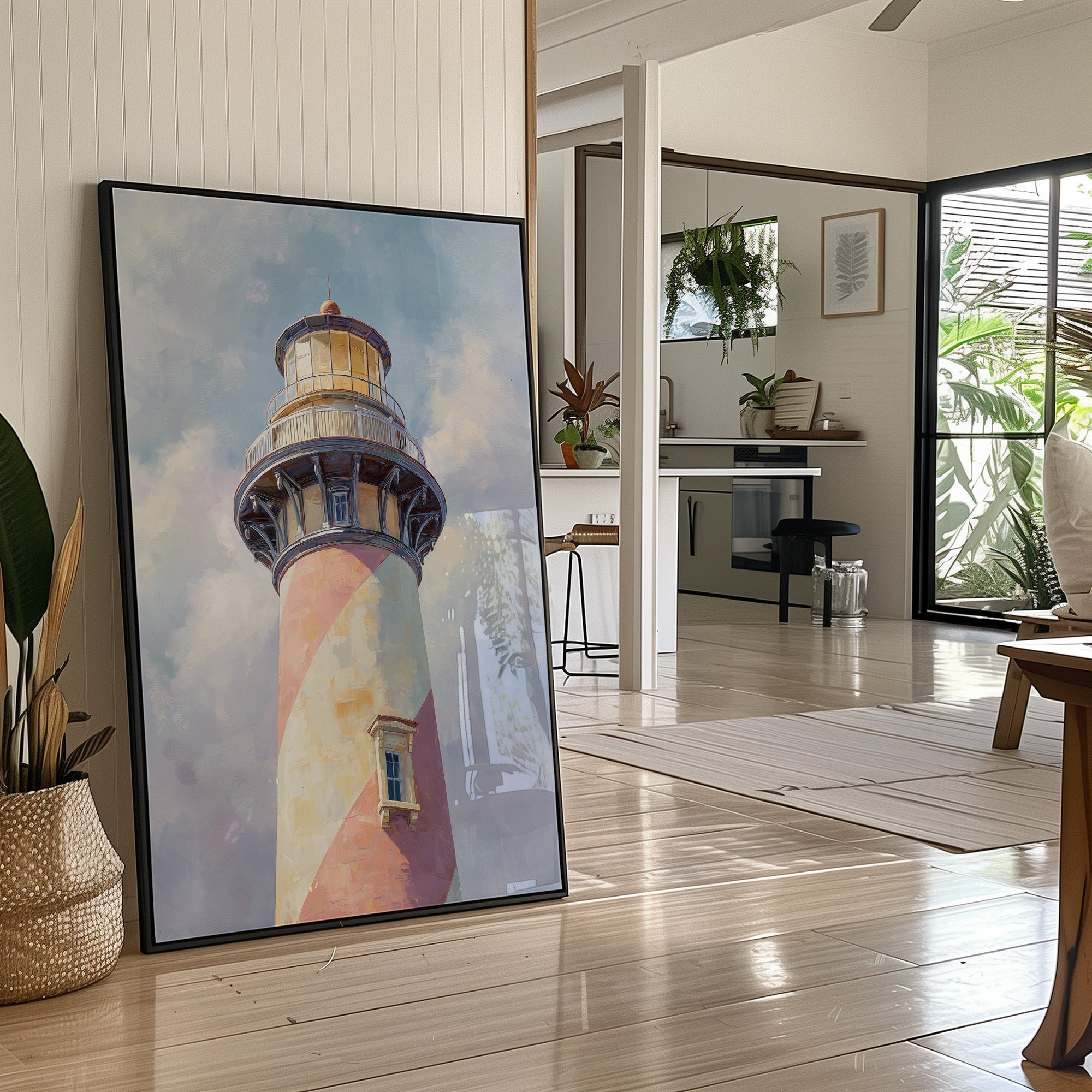 Coastal Guardian's Pastel Embrace