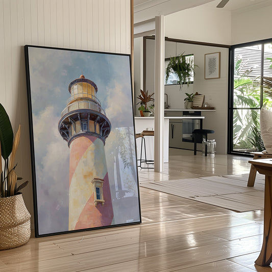 Coastal Guardian's Pastel Embrace