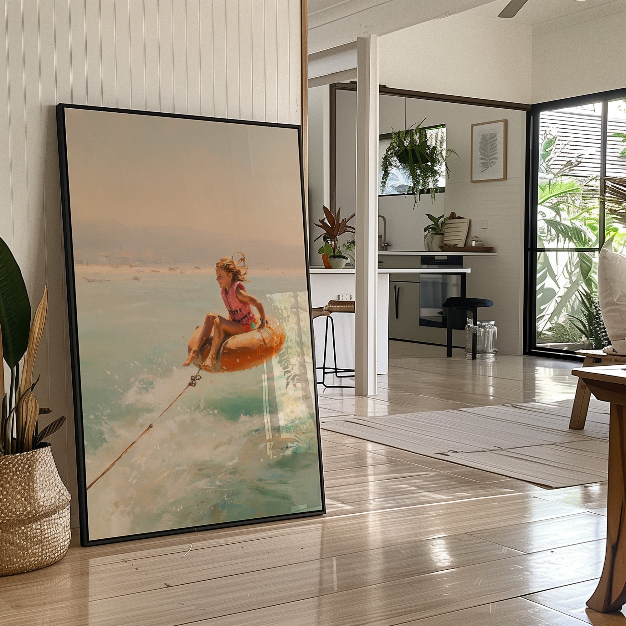 Aqua Thrill Beneath Golden Skies