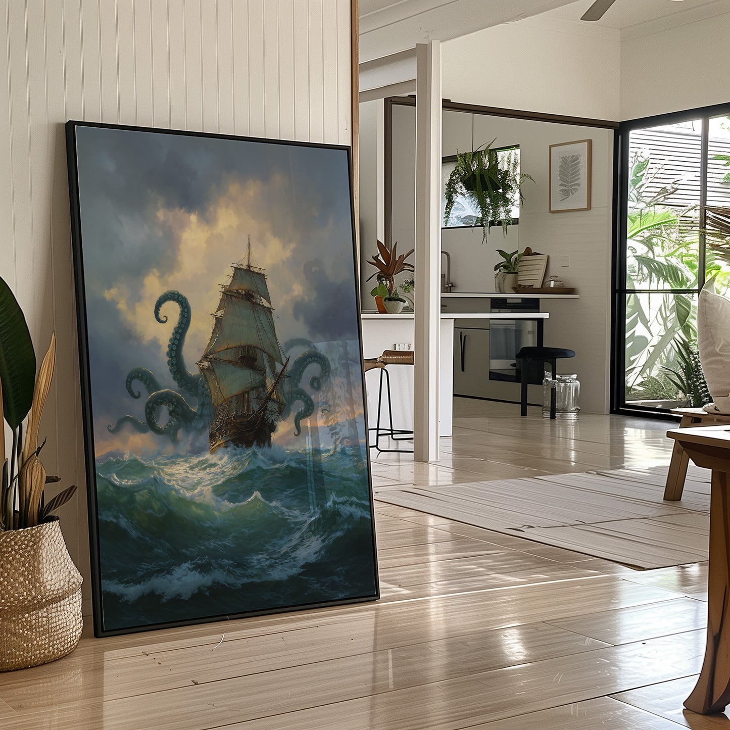 Tentacles Embrace Seafarer's Journey