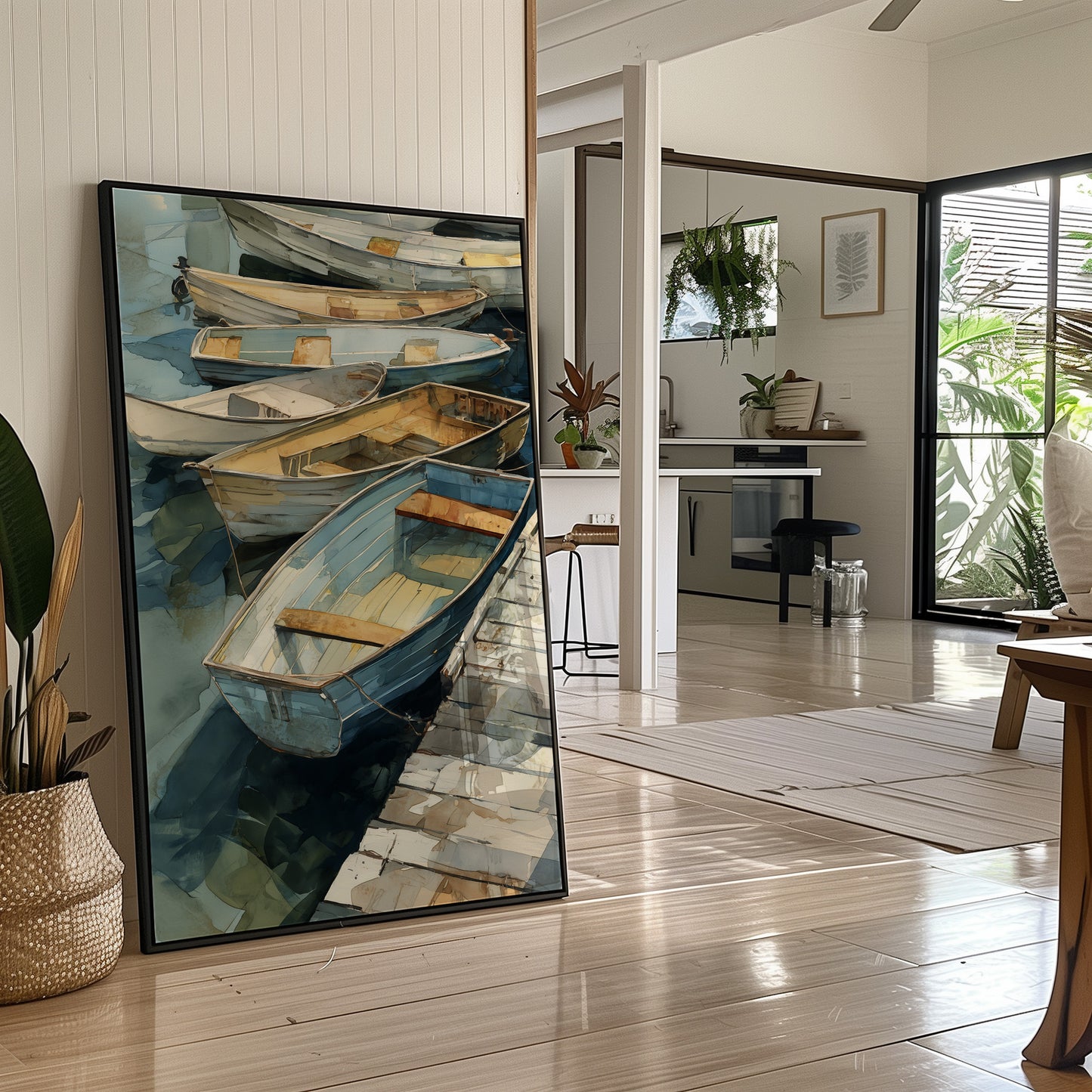 Harbor Whispers in Weathered Wood