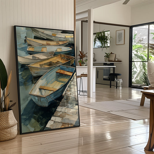 Harbor Whispers in Weathered Wood