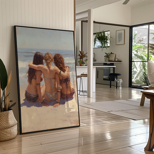 Shoreline Whispers Beneath Azure Skies