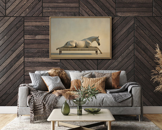 Equine Repose in Surreal Elegance