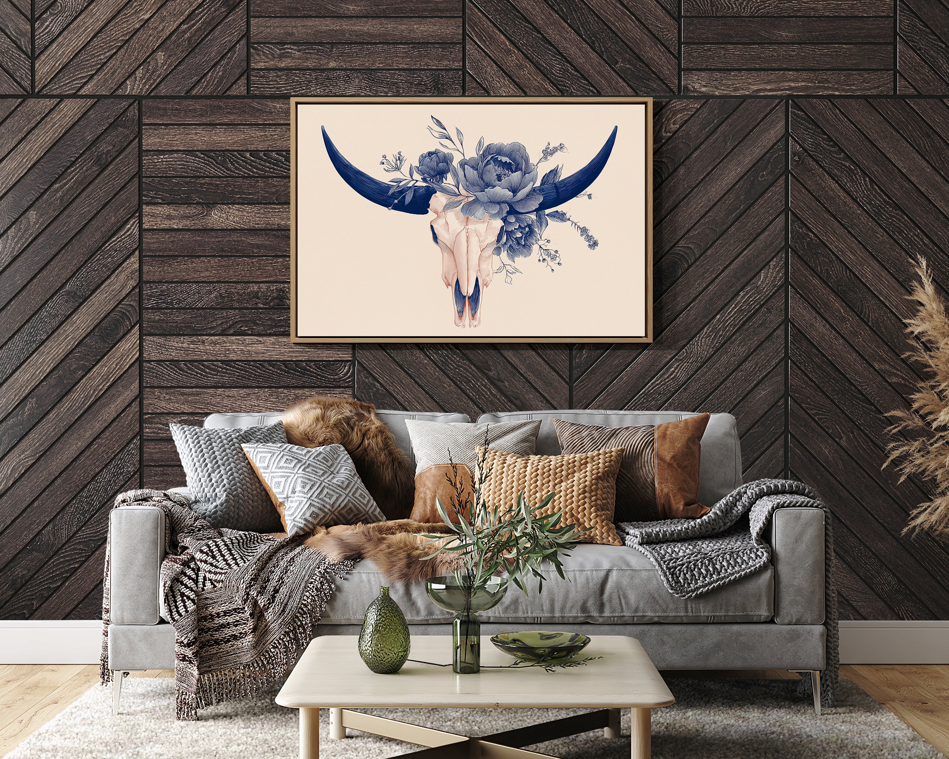 Indigo Blooms Upon Desert Remains