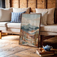Desert Symphony in Textured Relief