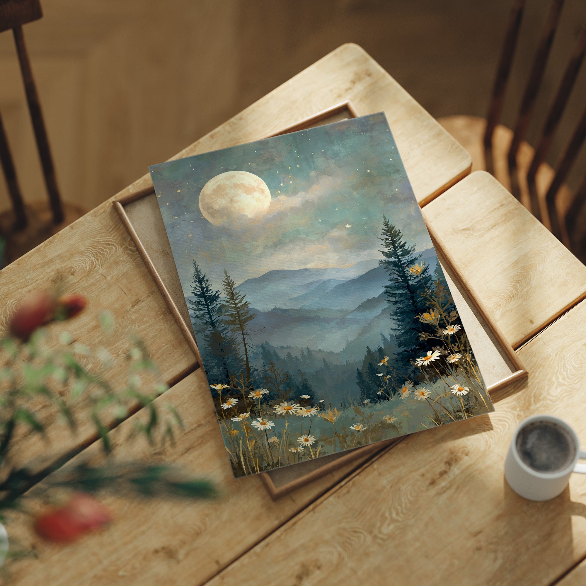 Celestial Lullaby Over Misty Valleys