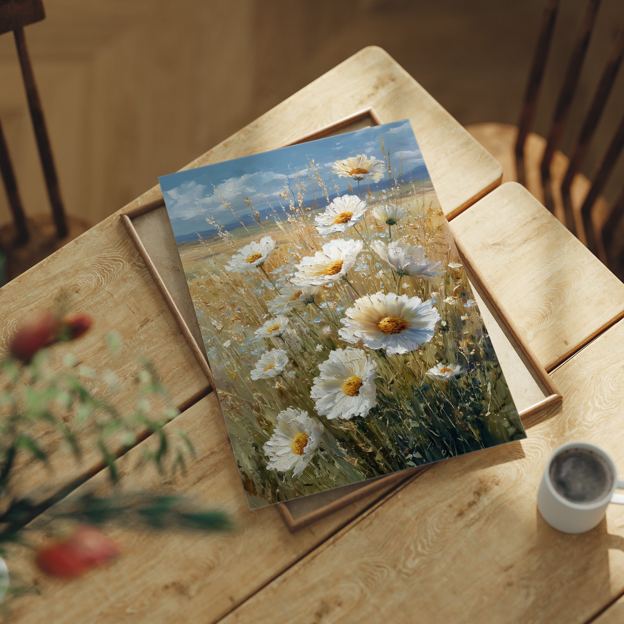 Sunlit Daisies Dance in Golden Fields