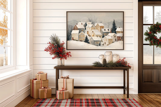 Silent Village Under Winter's Veil