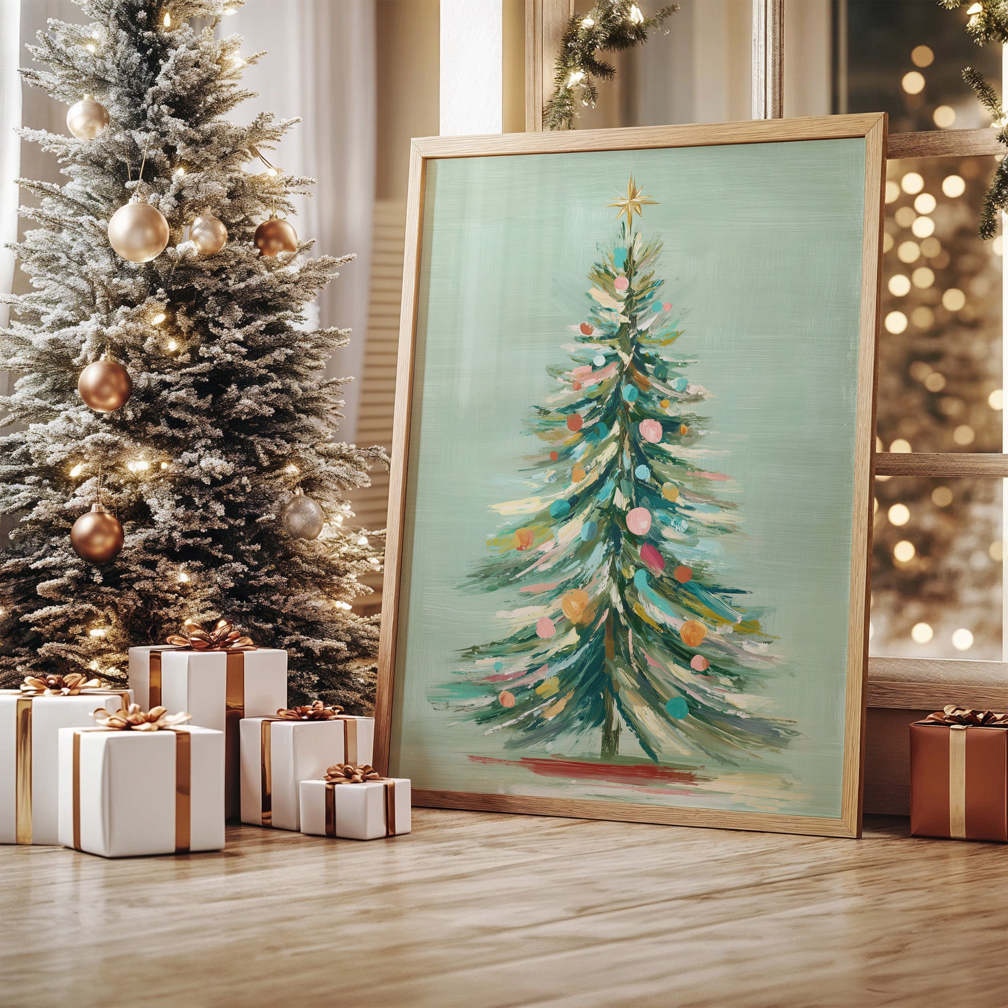 Pastel Evergreen: A Holiday Symphony