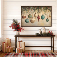 Evergreen Symphony of Vintage Ornaments