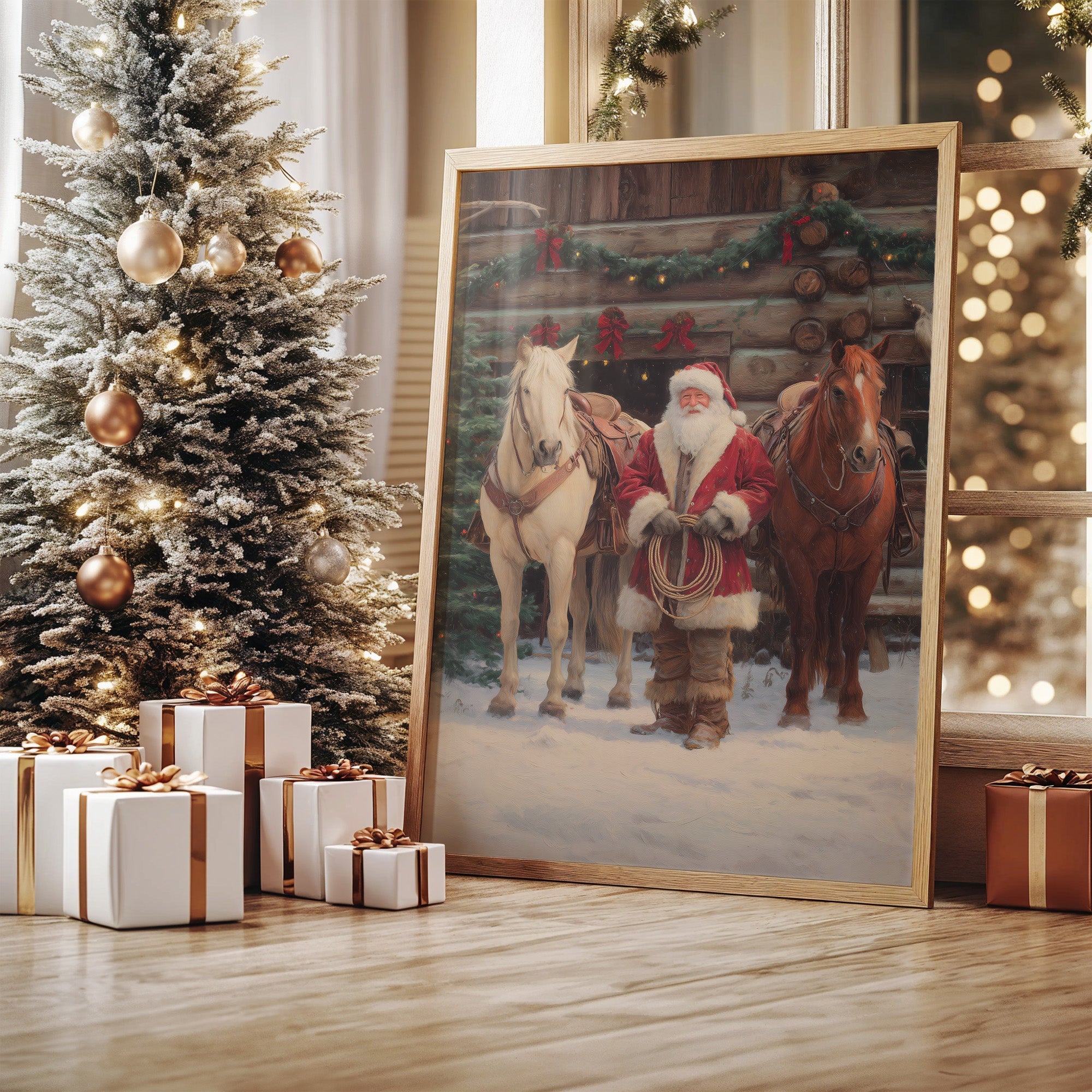 Frontier Christmas: Santa's Western Sleigh Team
