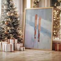 Vintage Wooden Slats Await Winter's Descent