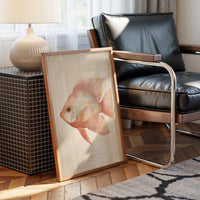 Coral Reef Nobility: Portrait in Blush