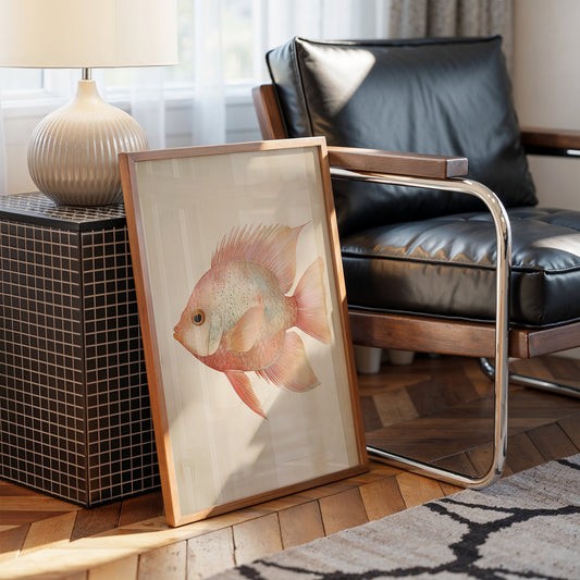 Coral Reef Nobility: Portrait in Blush
