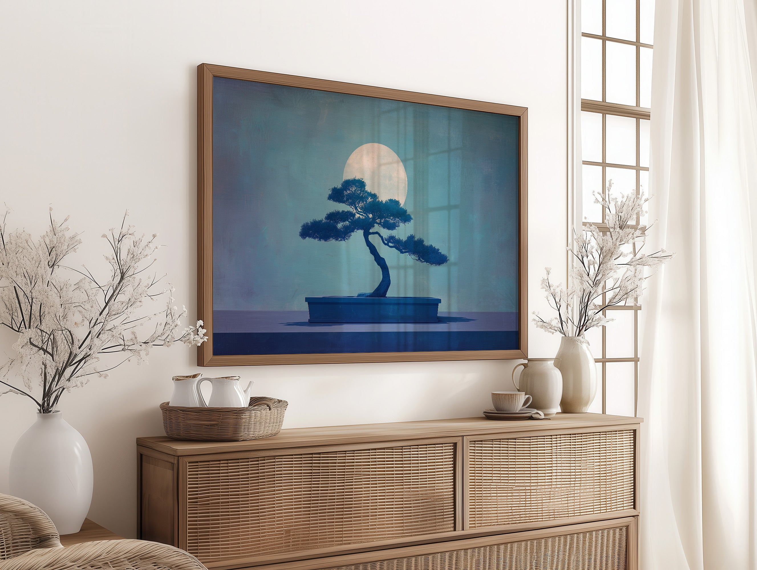 Moonlit Bonsai Whispers Eternal Patience