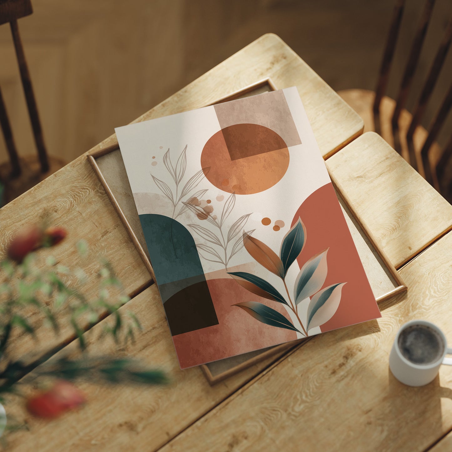 Terracotta Dreams in Abstract Harmony