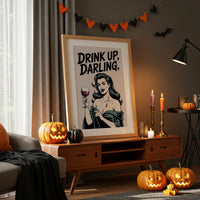 Vintage Vamp Toasts The Night