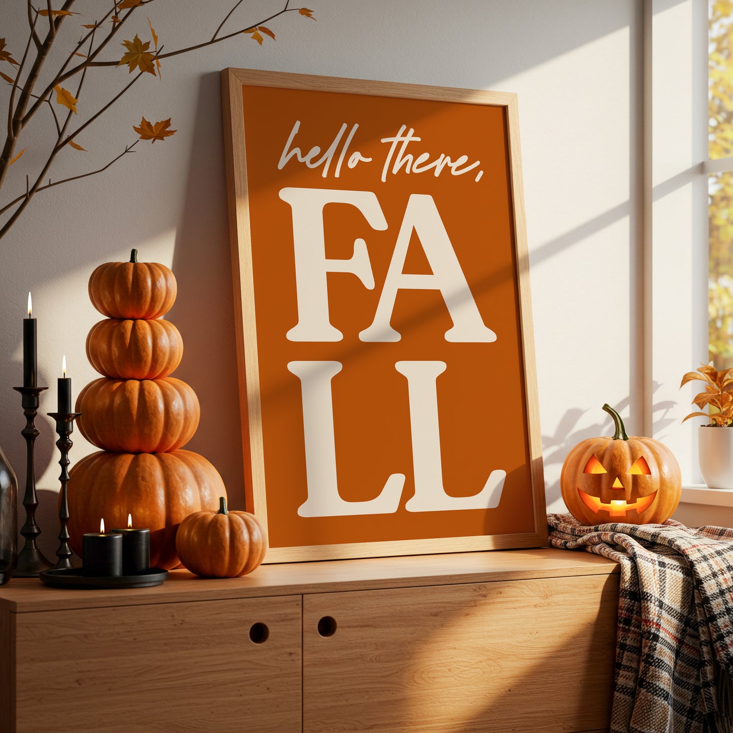 Autumn Greetings In Bold Letters
