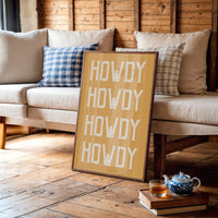 Western Greetings On Golden Amber