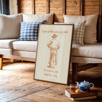 Cowboy Bathroom Humor Speaks Truth