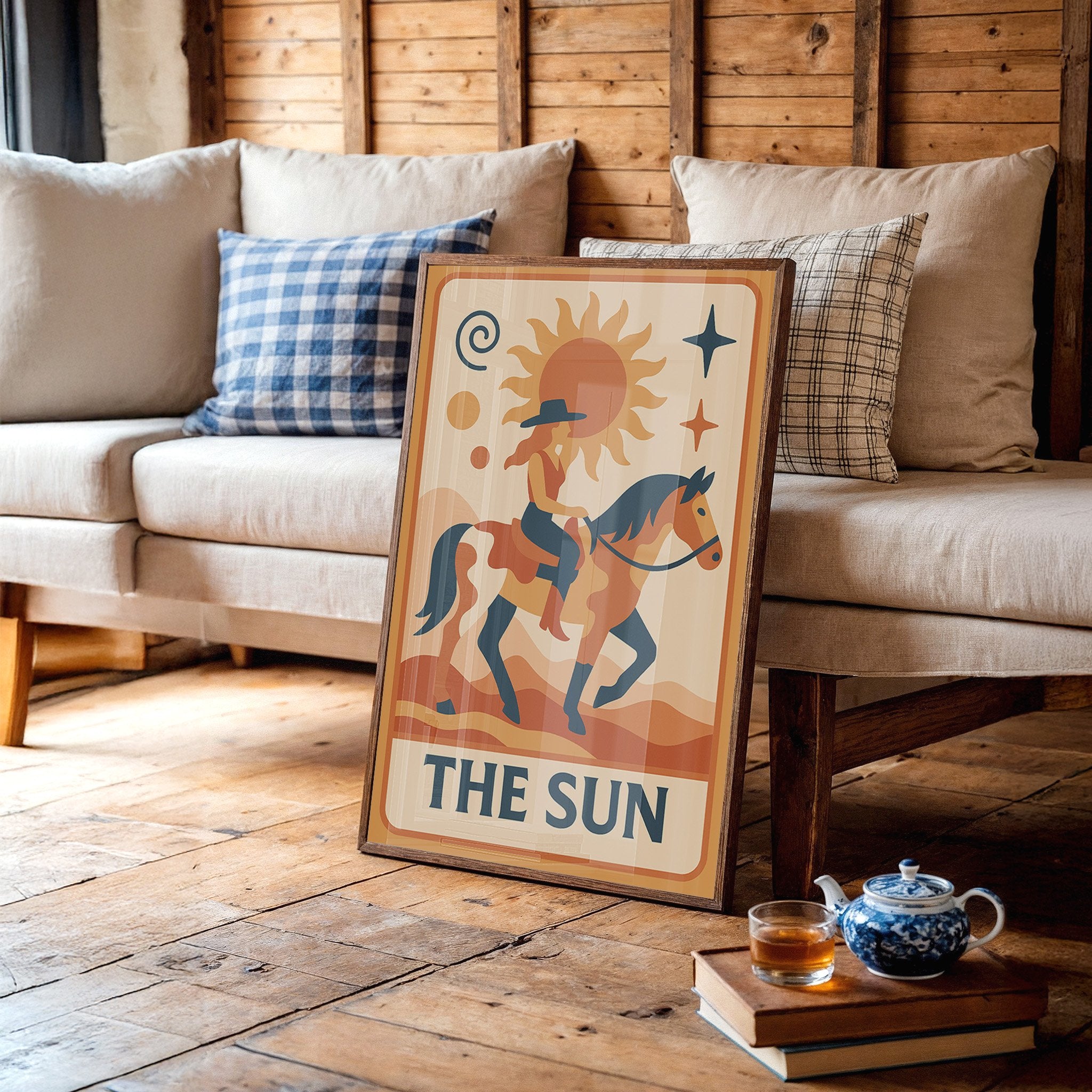 Desert Rider Under Cosmic Light