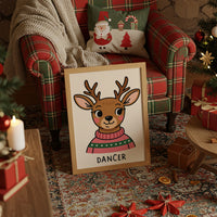 Cozy Reindeer In Holiday Sweater