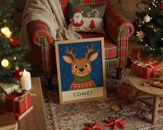 Reindeer Tales Under Frosted Lights