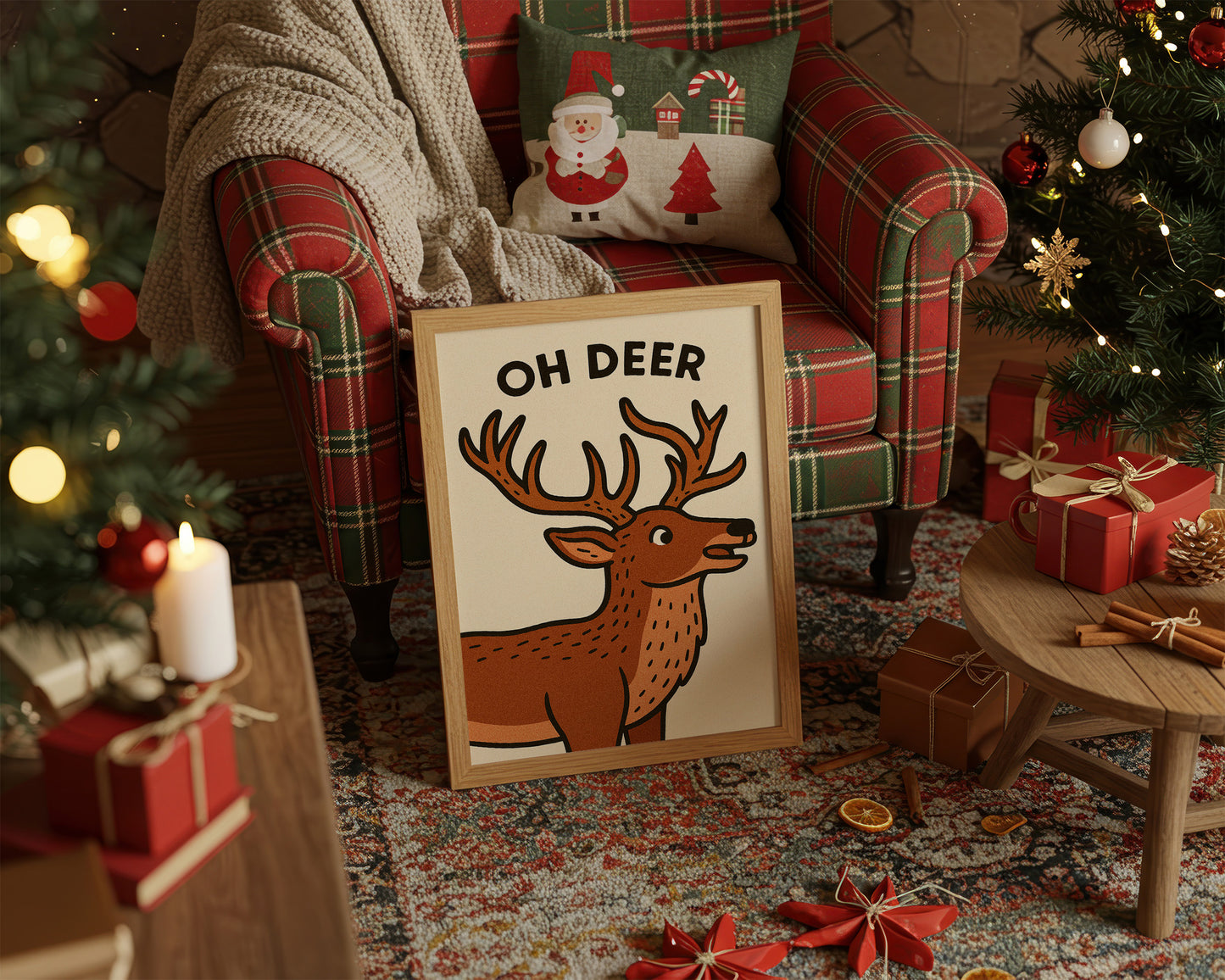 Playful Reindeer Brings Holiday Cheer