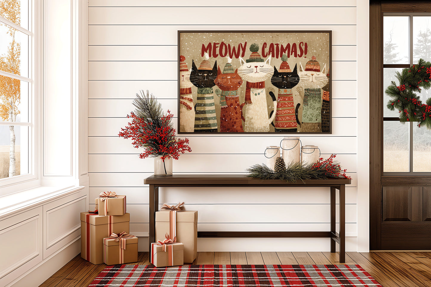 Feline Choir Sings Winter Joy