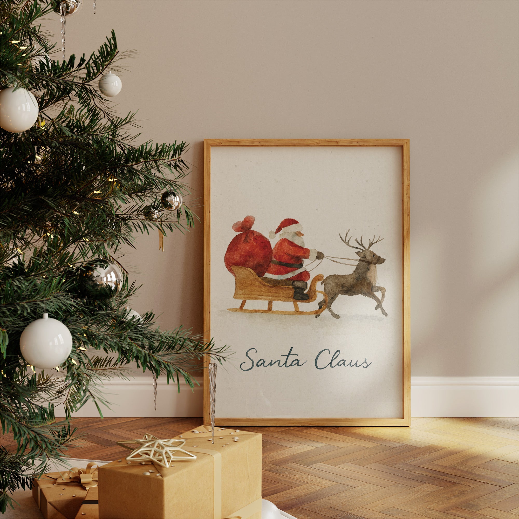 Watercolor Journey On Christmas Eve