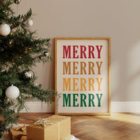 Holiday Words In Warm Cascade