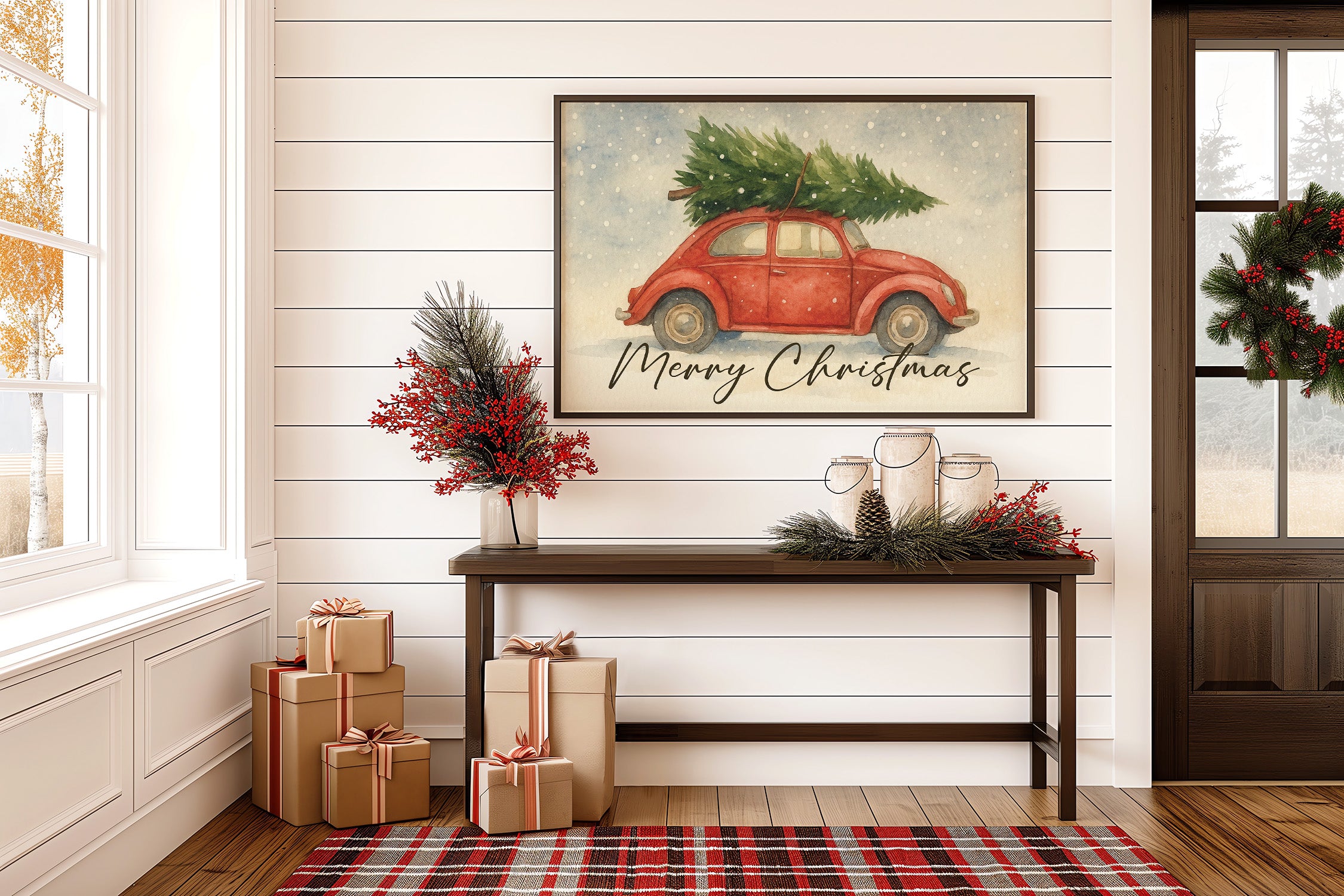 Little Red Carries Winter Joy