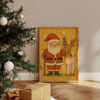 Vintage Holiday Friends Await Morning