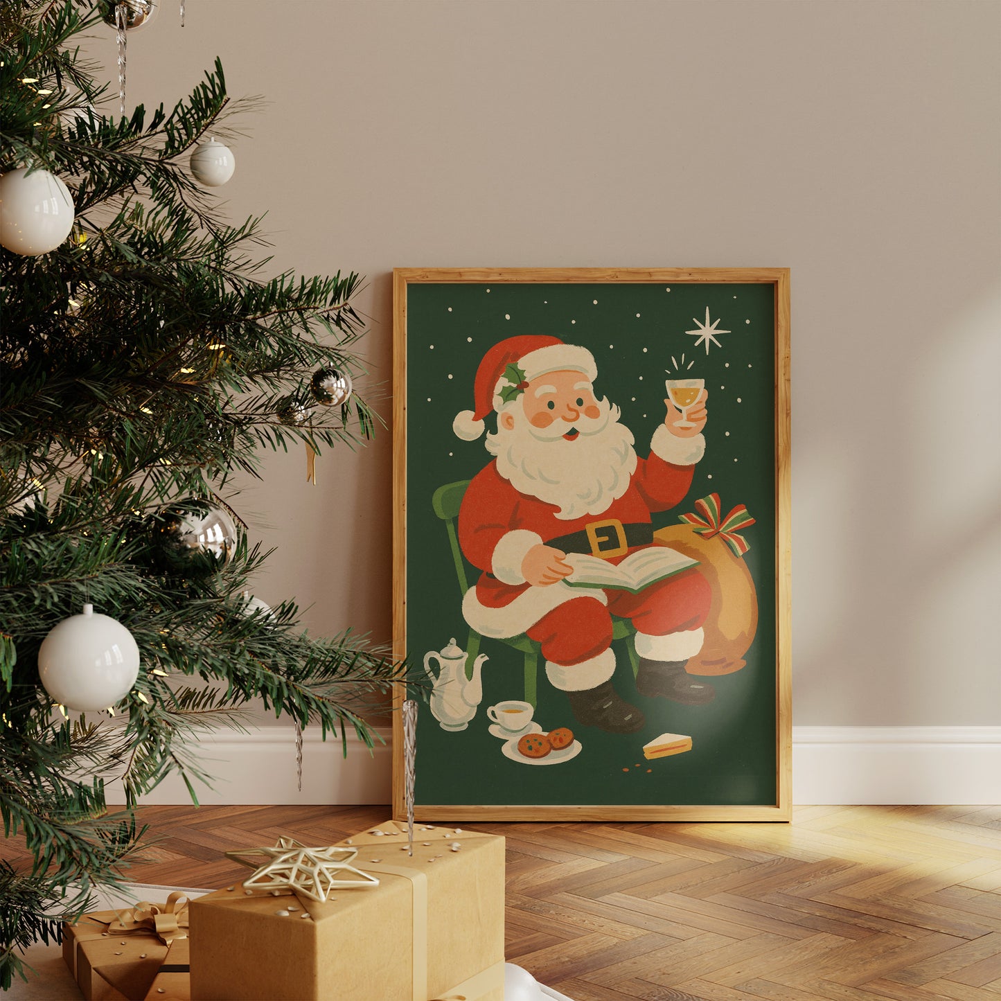 Jolly Old Saint Takes Pause