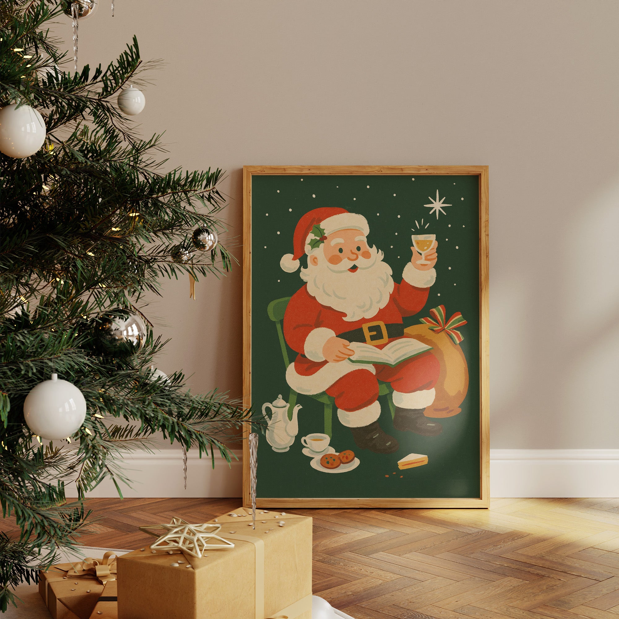Jolly Old Saint Takes Pause