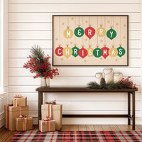 Ornaments Spell Holiday Cheer