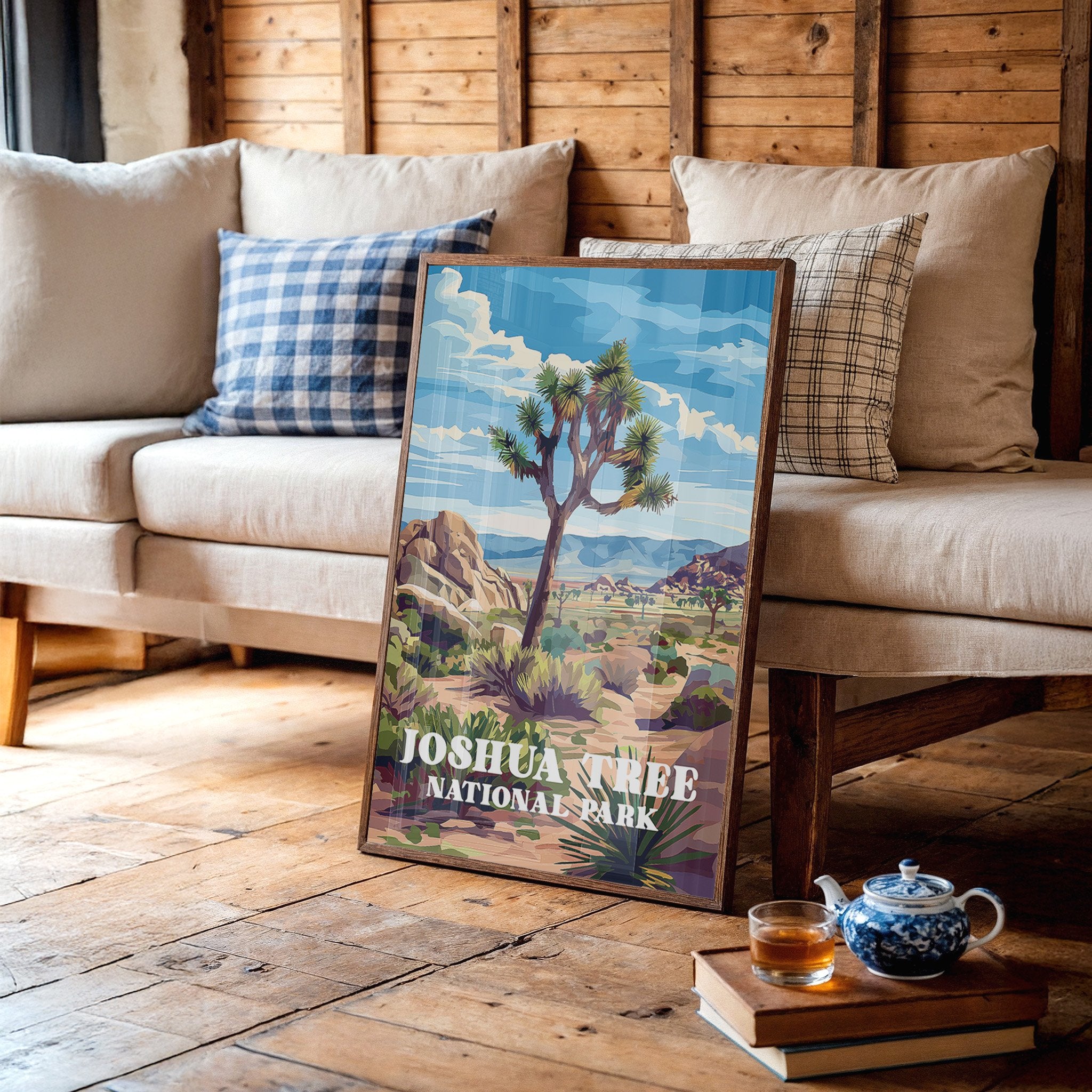 Desert Sentinel Under Azure Skies