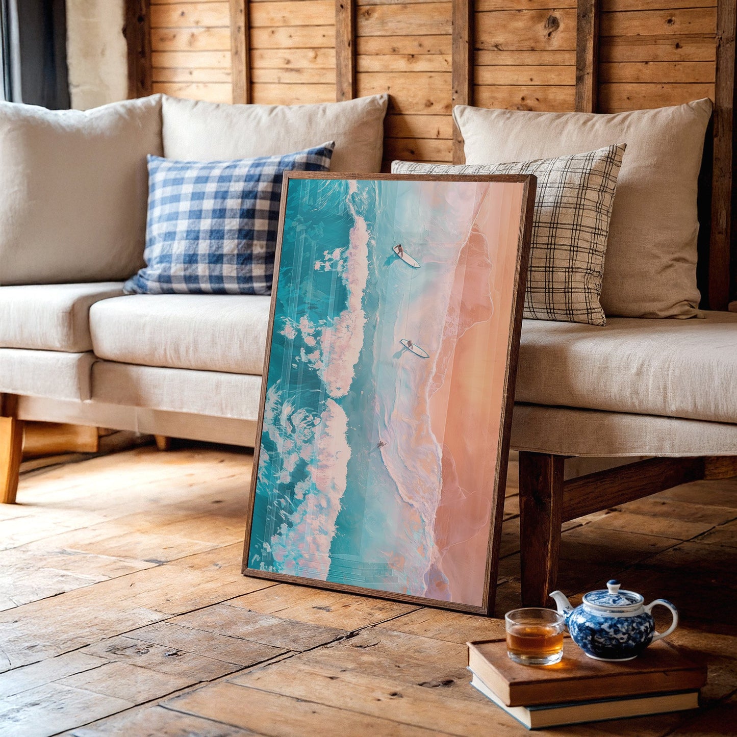 Surfers Chase Coral Tides