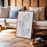 Coastal Treasures On Blush Stripes