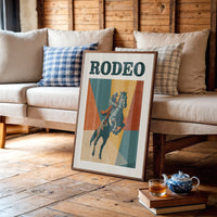 Bucking Bronco Through Color Fields