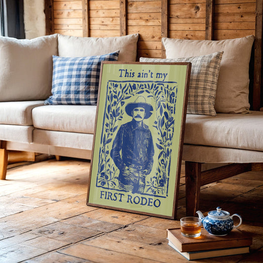 Cowboy Blues On Sage Green