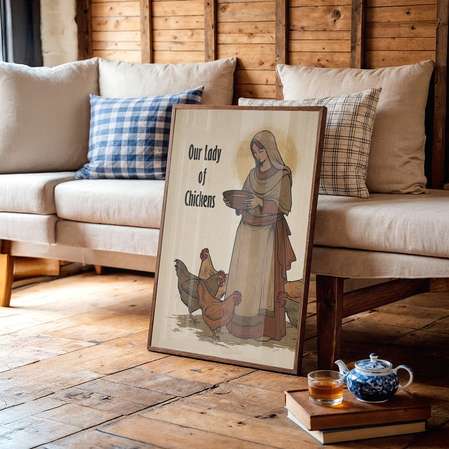 Sacred Hens And Rustic Charm