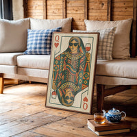 Modern Queen Sips Vintage Red