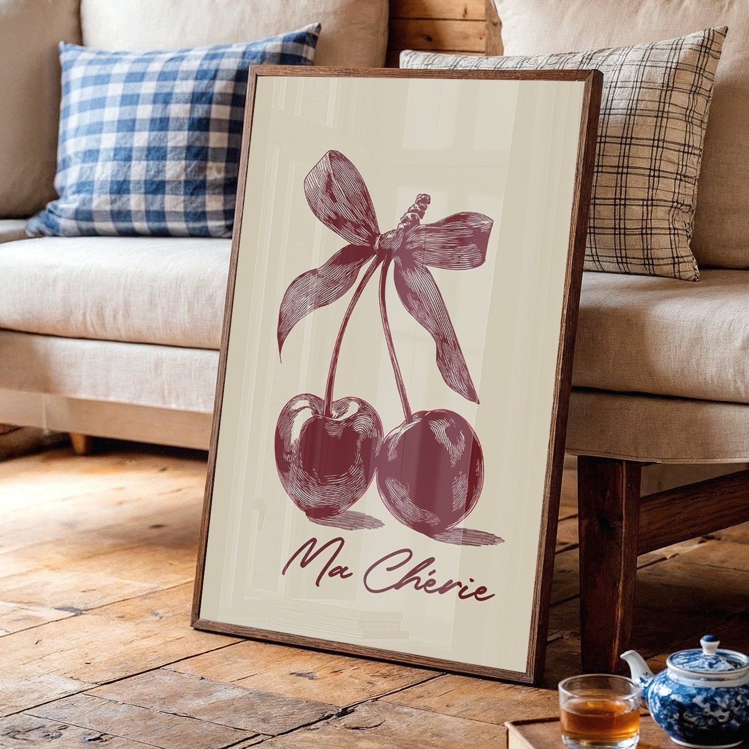 Sweet Burgundy Tied With Affection