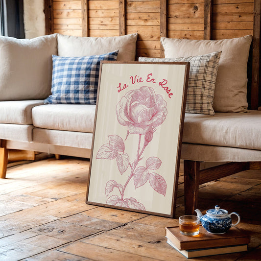 Parisian Bloom In Rustic Retreat